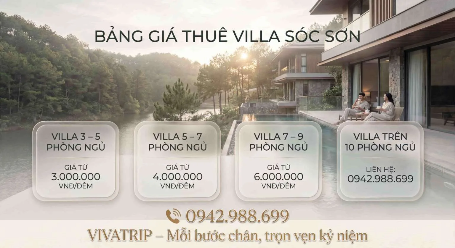 Bảng Giá Thuê Viila Sóc Sơn