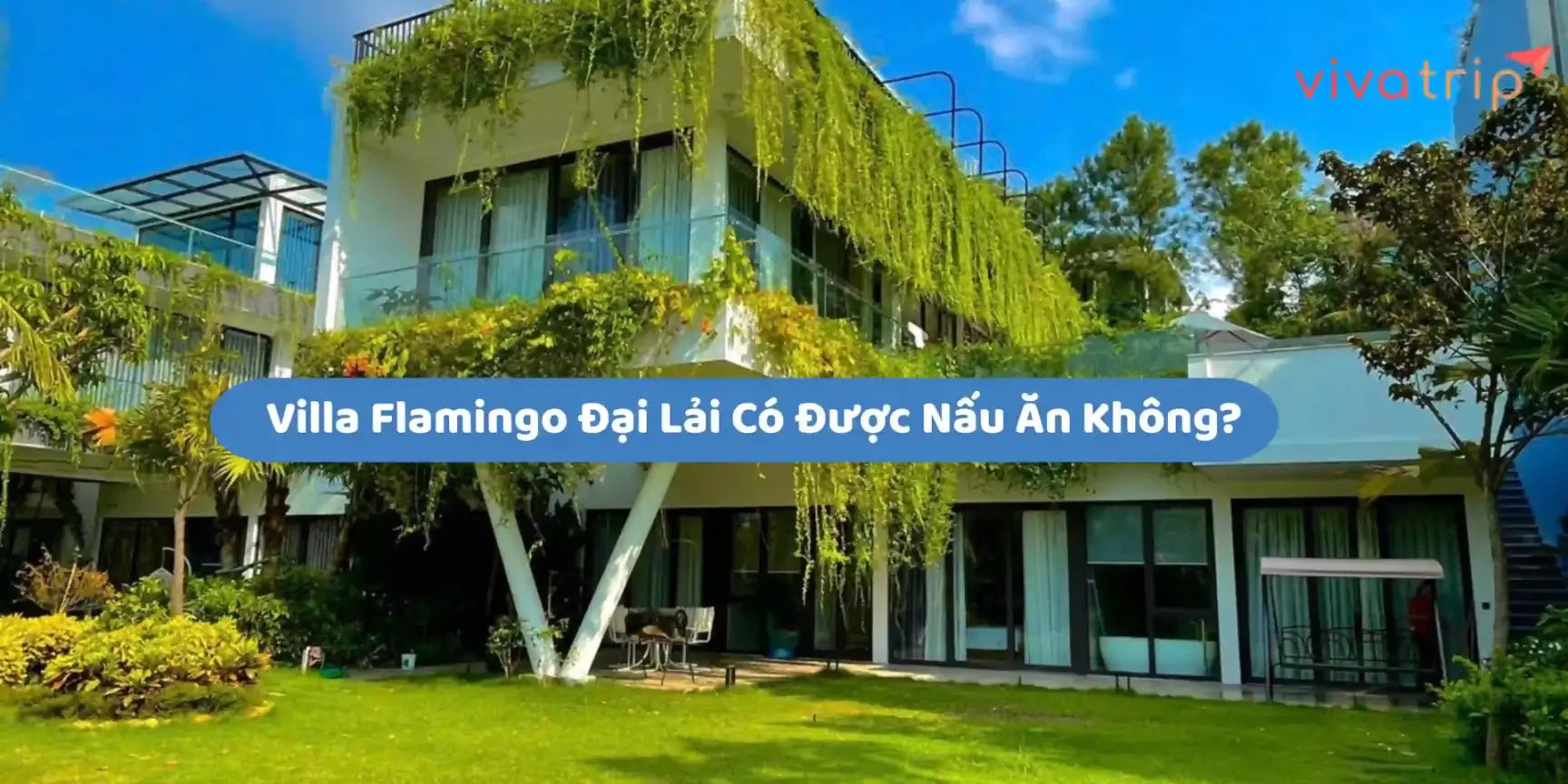 Villa Flamingo Đại Lải có được nấu ăn không? BBQ, ăn uống và phụ thu cần biết
