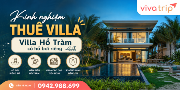 Villa Hồ Tràm có hồ bơi riêng, BBQ, nấu ăn: cần hỏi gì trước?