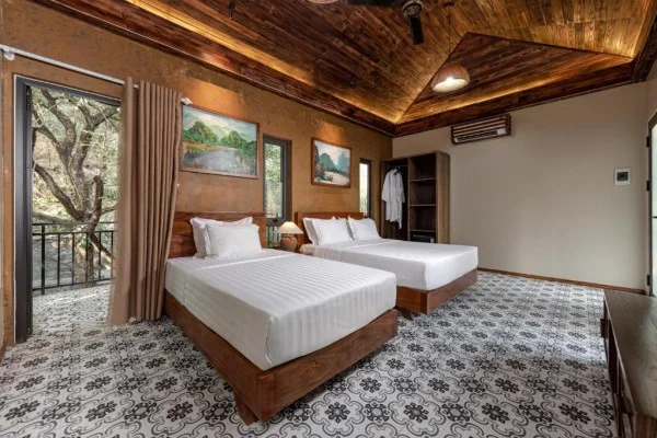Ảnh chi tiết phòng trang-an-aroma-ecolodge-ninh-binh-phong-triple-vivatrip.webp